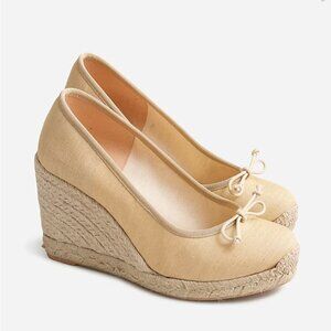 NWT J. Crew Seville made-in-Spain espadrille wedges